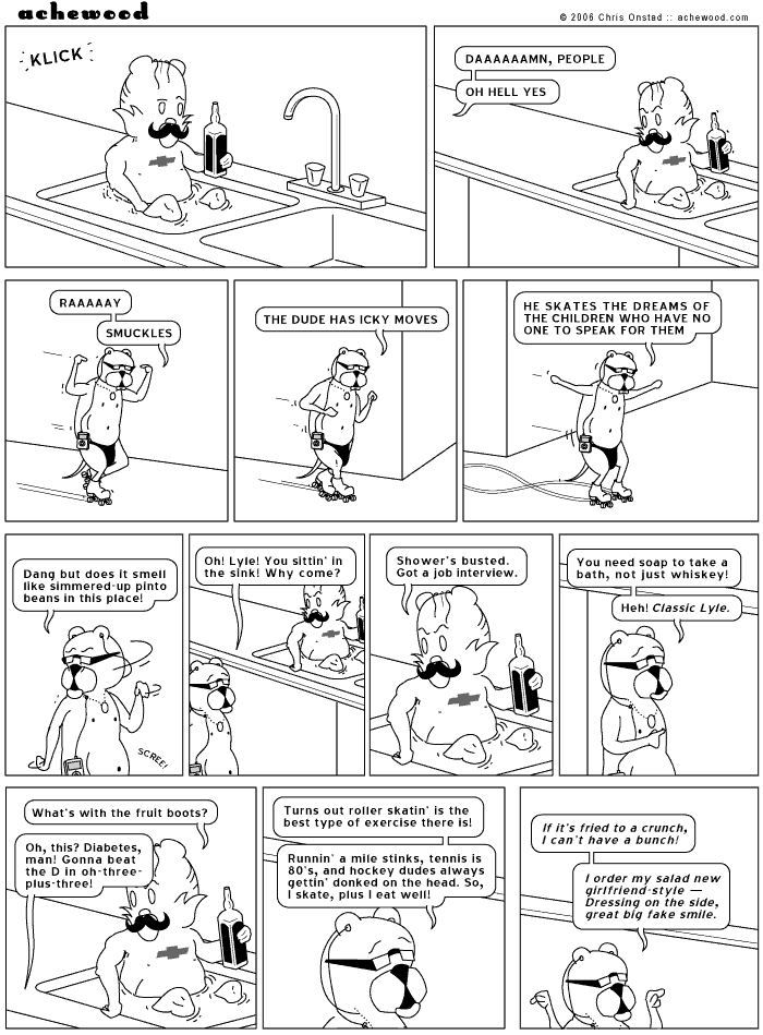 He skates a painting in your mind. comic