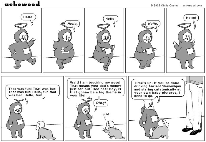 Agree with me, friend, that in a perfect world there is an inexpensive whiskey named Ancient Shenanigan. comic