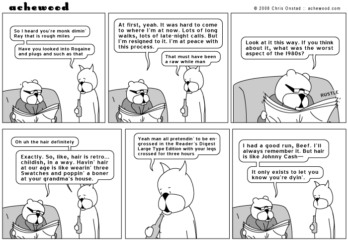 Beef feels a bit awkward that Ray didn't acknowledge the Reader's Digest thing. comic