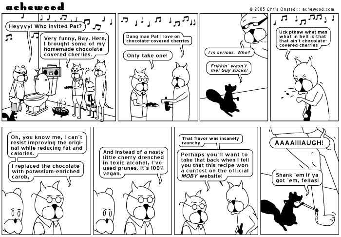 Todd brings street justice with a mentholated toothpick and a strong buzz comic