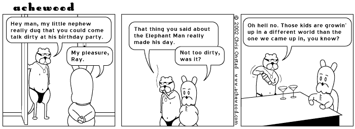 That's a cat. This one is continued tomorrow. comic