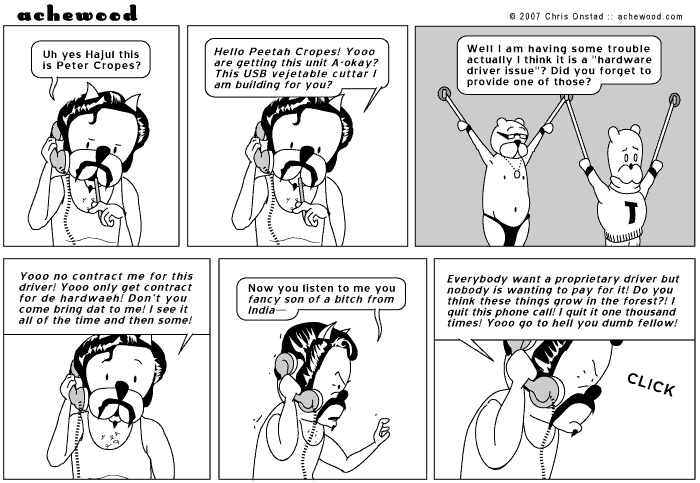 Hajul's just being a prick. Obviously he had a driver to QA it with. comic
