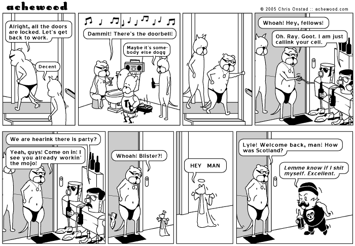 Lyle picked up some manners in the UK comic