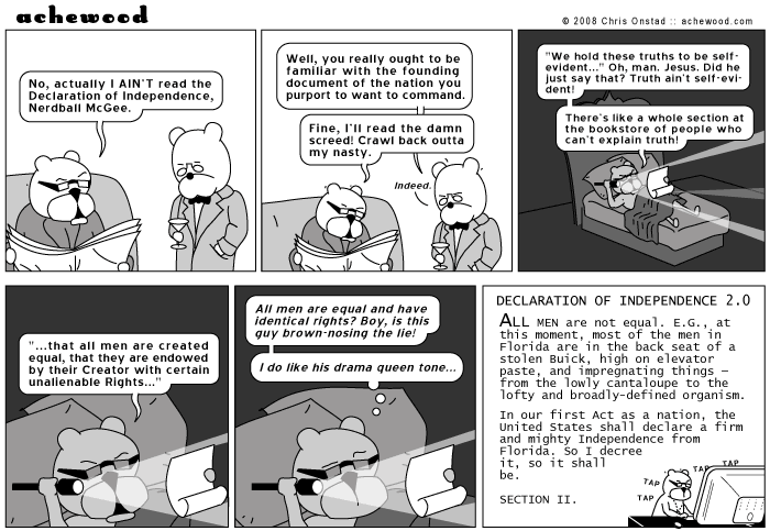 Seriously, those founding fathers were such drama queens. comic