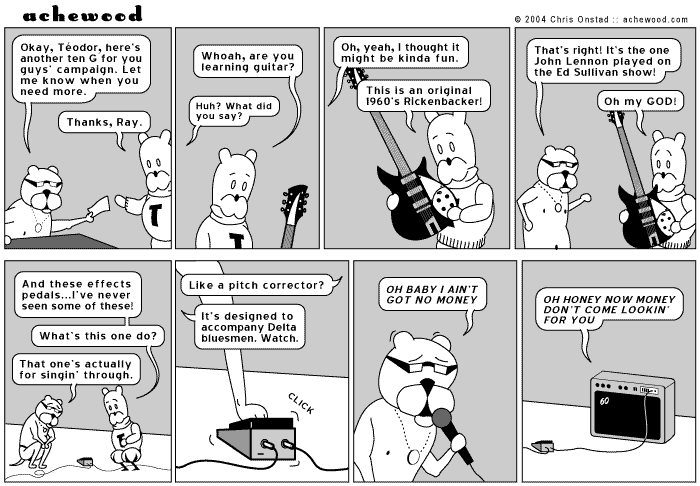 I don't even have a 9-volt for my flange DAMMIT comic