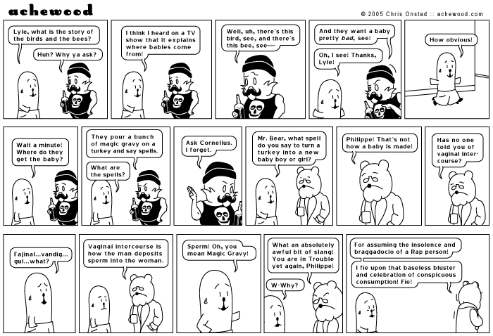 Man, Philippe really fucked up this time. Cornelius completely hates rap. comic