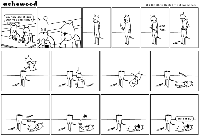 Tomorrow's recipe: Chicken! comic
