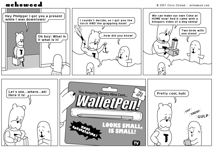 Téodor got an additional ten percent off the sale price because he is a breast man. comic