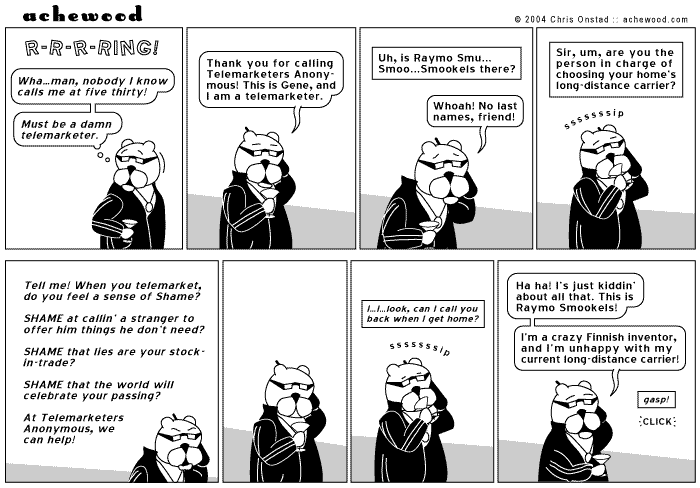 This comic by Christoph Onstad, who is not looking to refinance his home at this time. comic