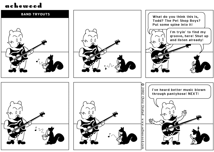 April, Come She Will, September Todd Will Fuck Up With His Saxophone comic