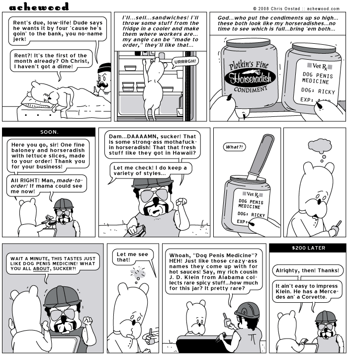 Ricky is really up the creek right about now. comic