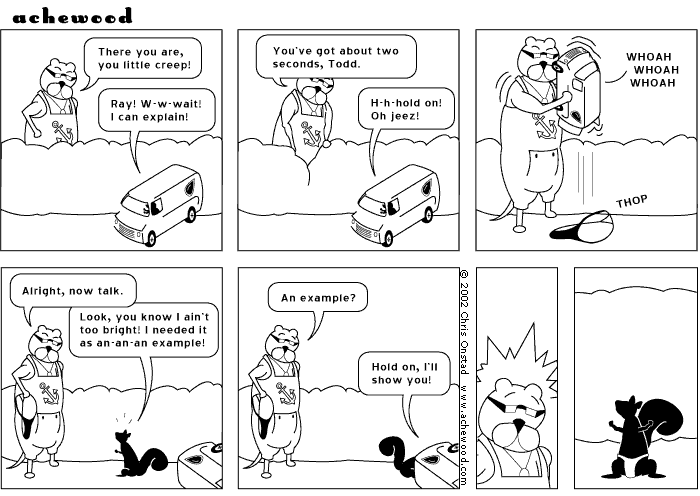 This may signal the closure of the thong thing. comic