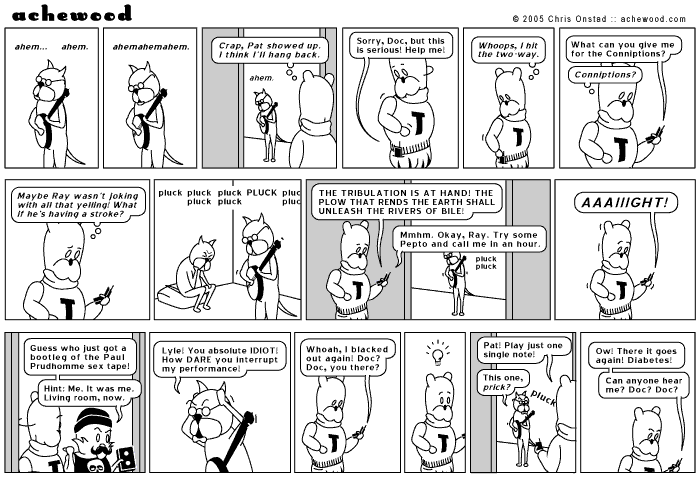 Oh bless you if you get the Conniptions, bless those who get the Conniptions. comic