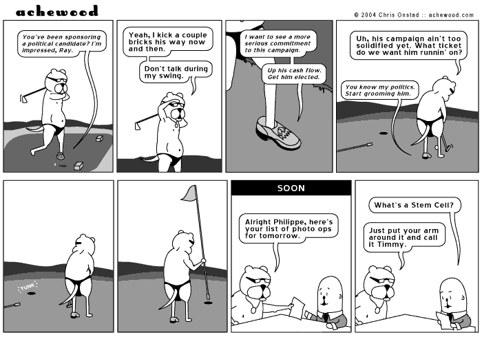 You know Lazarus's politics comic