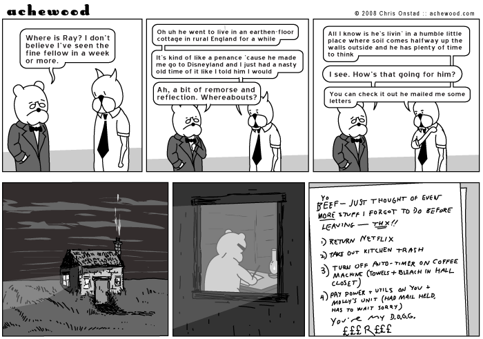 Ray also forgot about all the cod he was having delivered for Cod Friday. comic