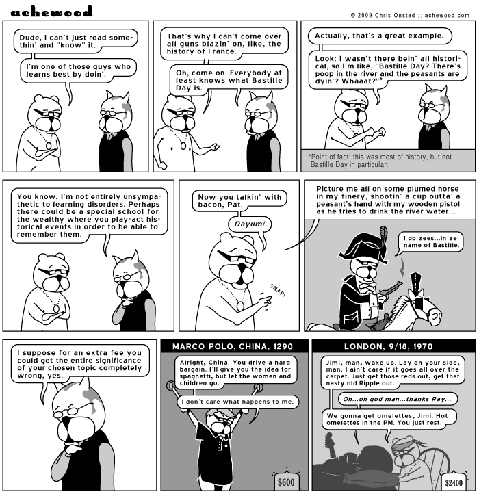 Ray has a tricky relationship with knowledge. comic