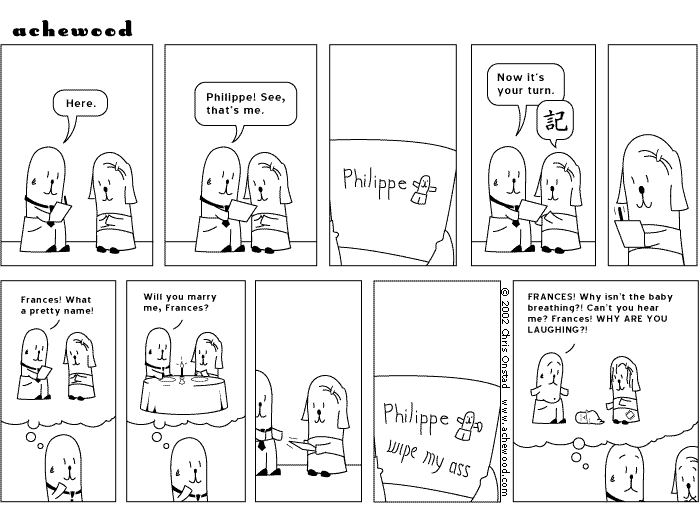 That's the kind of thing I like to write. comic
