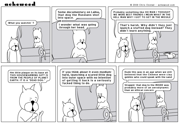 Laika all Strangelovin' that bomb comic