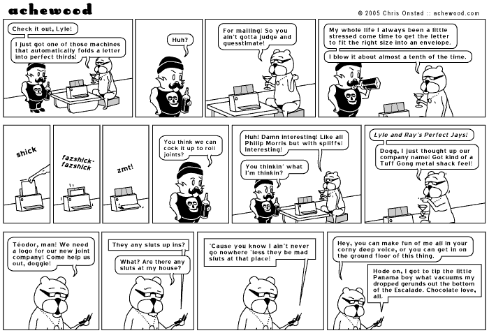 Never go nowhere 'less they be mad sluts at that place. comic