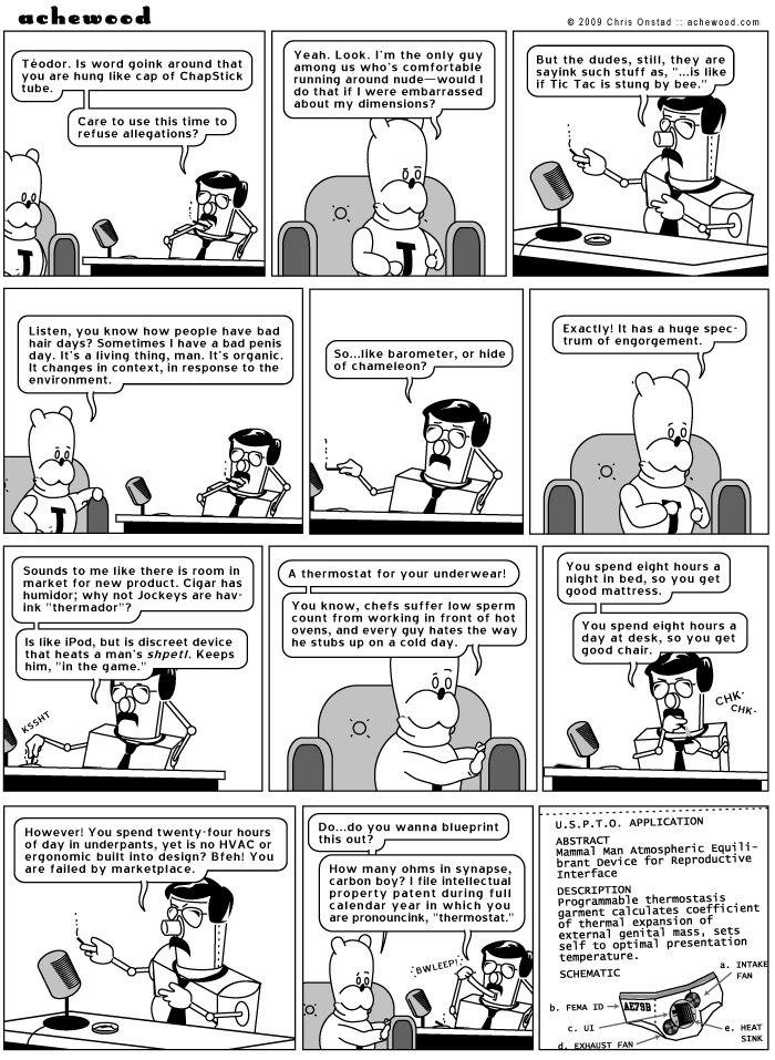 These are things you think of late at night in cheap Best Westerns in rural flyover country. comic