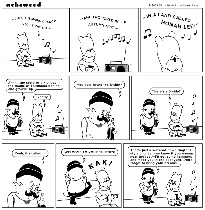 Lyle is not happy about that his life sucked. comic