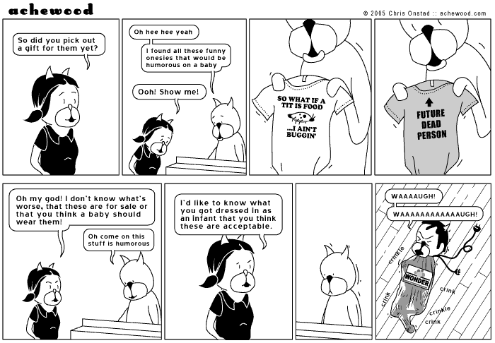 Parents Korner: The AAP no longer recommends Wonder Bread bags with 6' extension cord fasteners as a safe and effective diapering solution. comic
