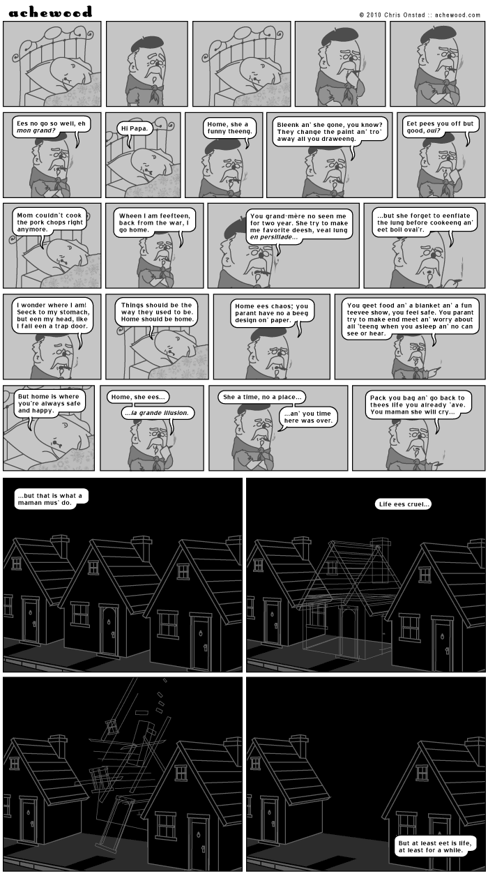 Don't worry. Tomorrow's strip is an enormous gag with lots of slide whistles and men being punched on the erection. comic