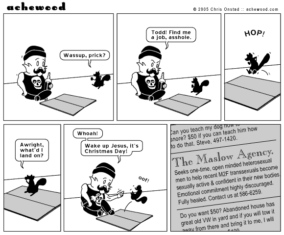 Let's hope the trannies like a grunty gin man comic