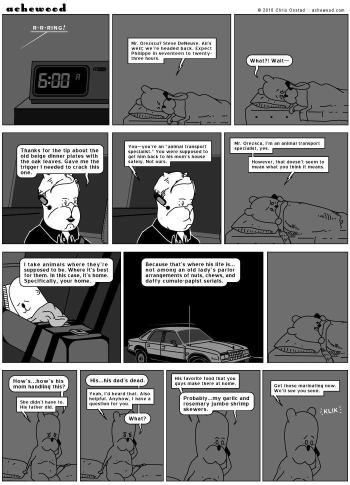 Home is where the nosebag is. comic