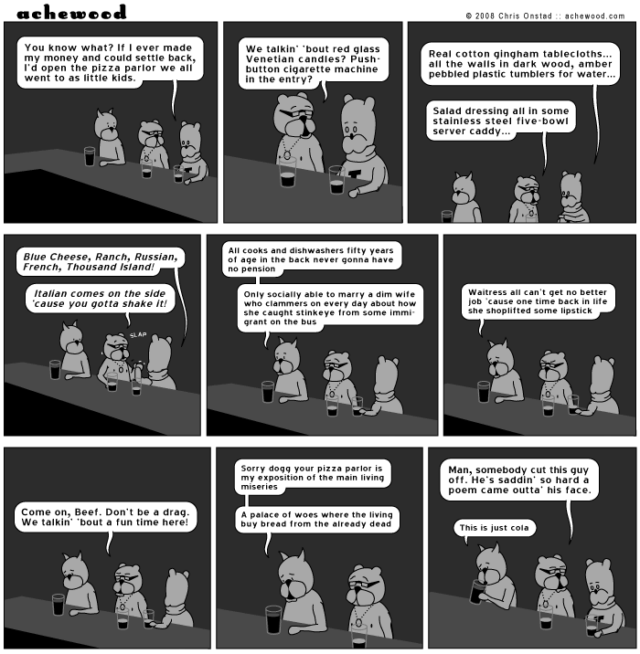 Some ain't need drugs in order to have strange cares. comic