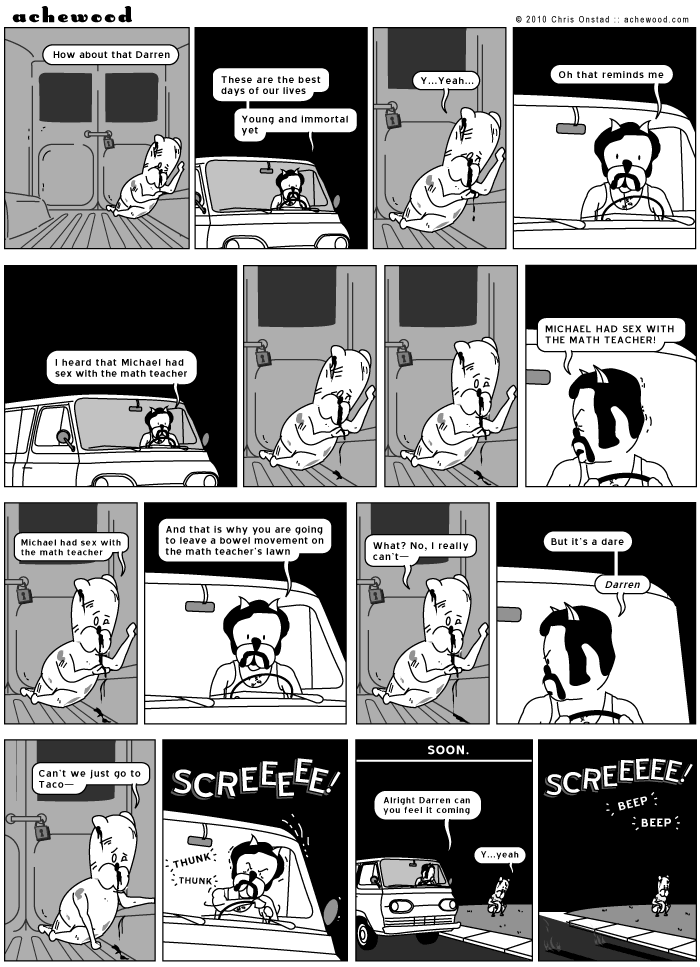 Nice Pete knows full well you can't run once this process has begun. It would make no sense to the body. comic
