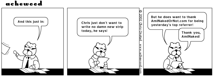 Yesterday's strip ends differently comic