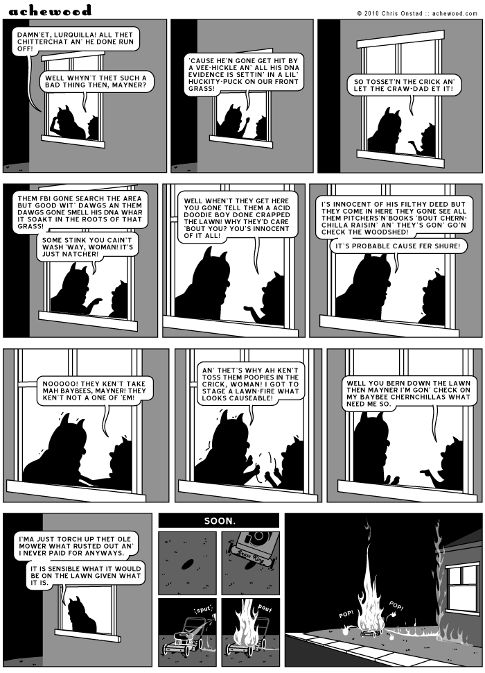 Danger, Danger! Fire at the chinchilla mill! comic