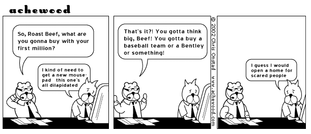 tomorrow: cars going off jumps comic