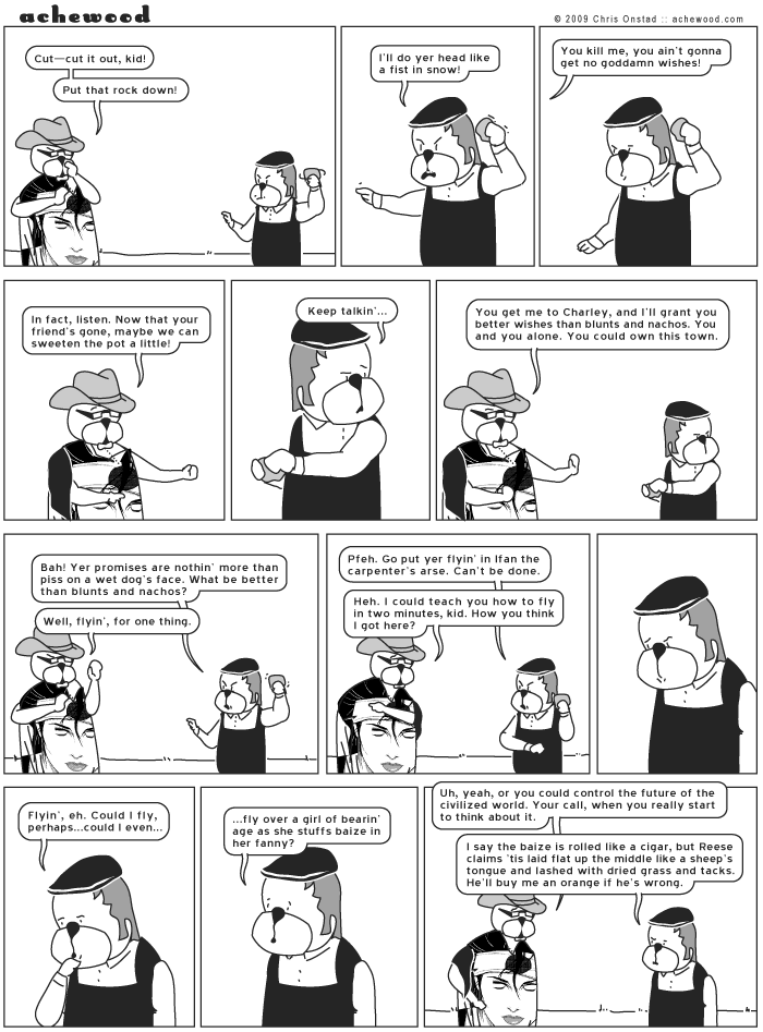 Sorry that yet another strip's final moments hinge on archaic felted wool terminology. It's getting to be a problem. comic