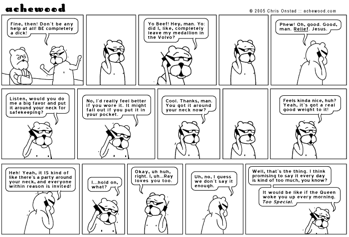 After a while it would just be like Hey come on there is so much pressure to look really decent comic