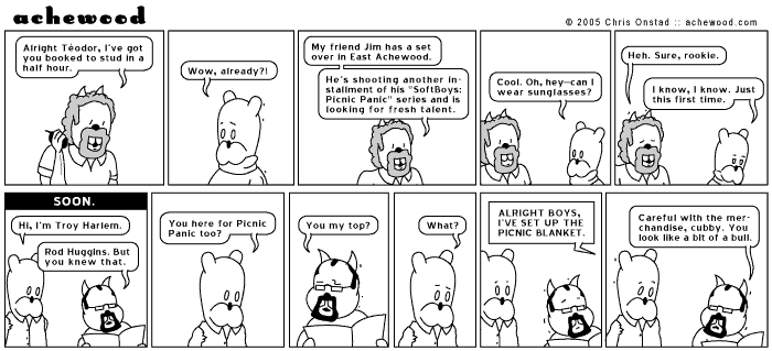 You know him from such titles as Heavy Into Rod Huggins comic