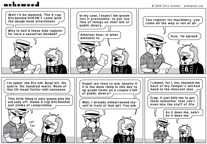 Ramses uses more power gettin' mad at the 8-cup than the machine itself can produce. That ain’t right. comic
