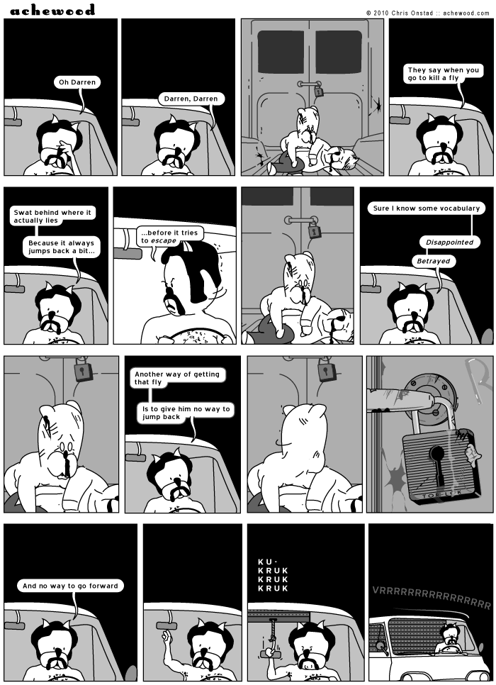 The second method of killing that fly is, as read, not terribly helpful. comic