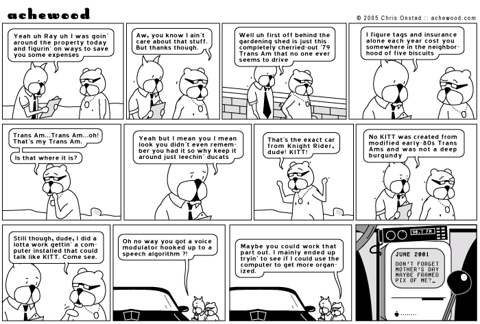 This strip is based on the time I forgot that I had a Trans Am comic