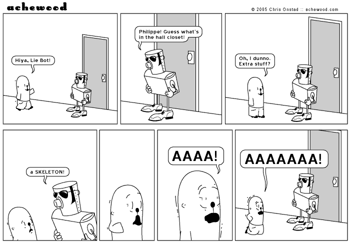 The next seven panels go something like this: AAAAAAAAAAAAAAAAAAAAAAA! comic