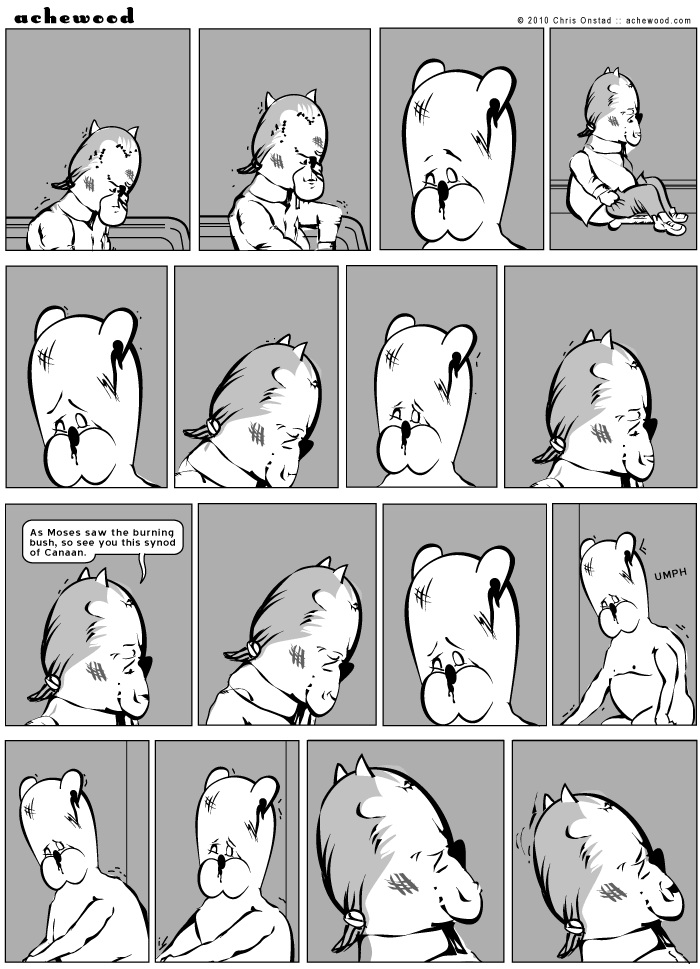 I accepted the Eucharist, but I think it was different than this. comic