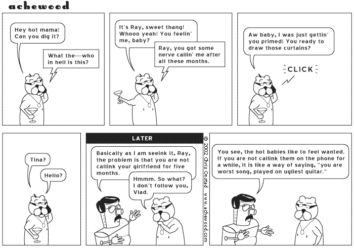 Read the alternative version for fun new slang. You will find yourself using it, it's quite fun. comic