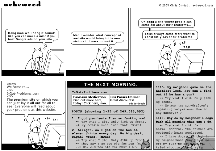 Let me know how shooting the dogs worked out, TTYL comic
