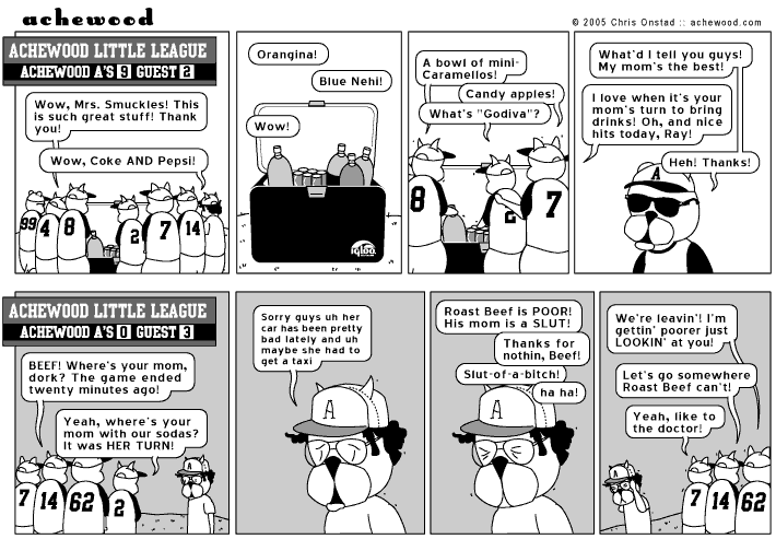 Next Game: Pat's mom shows up with Clamato comic