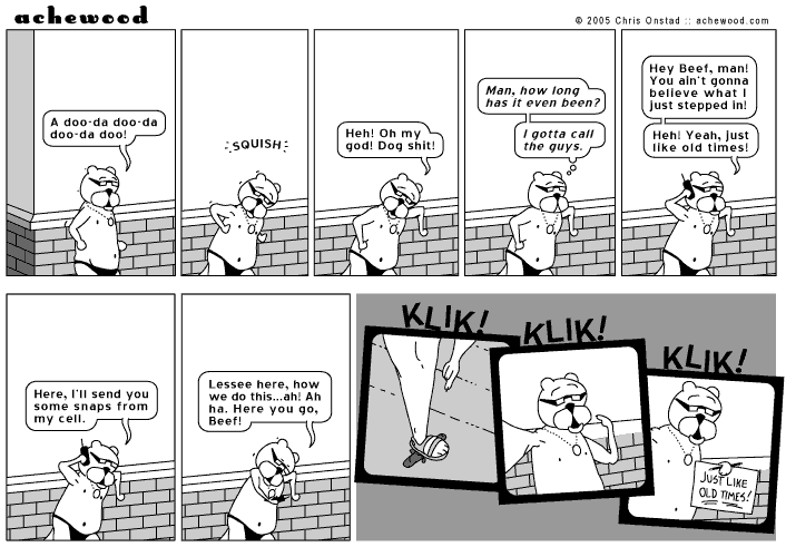 One of the three main traumas of youth, seen in the light of adulthood. comic