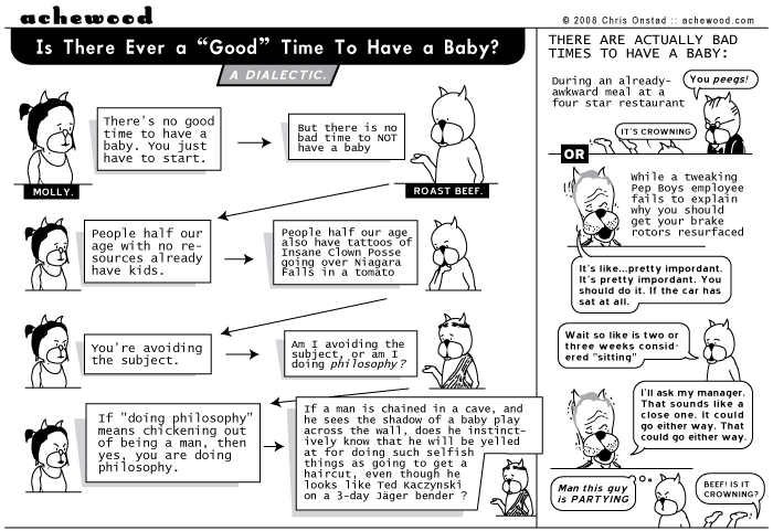 Roast Beef was the world's most freebased-next-to baby of all time, so he has issues about this. comic