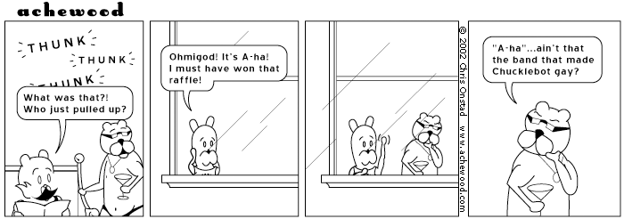 A: No one knows what made that little robot gay. comic