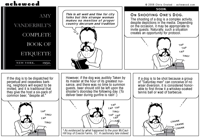 Even Nice Pete cannot escape the pervasive power of that strange woman's style of prose. comic