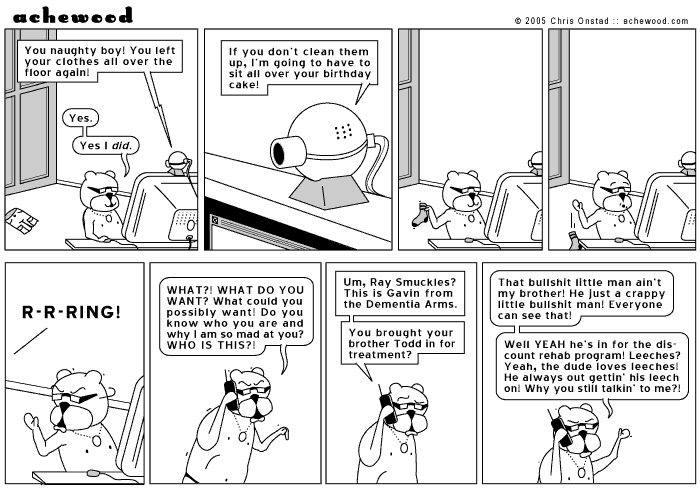 Dogg is always out gettin' his leech on, can't hardly stop him comic